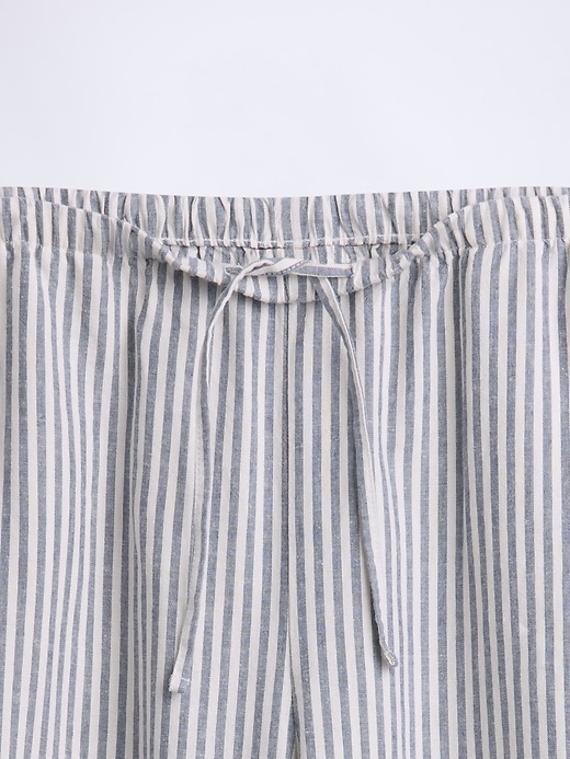 Image number 7 showing, Linen-Blend Relaxed Wide-Leg Pants
