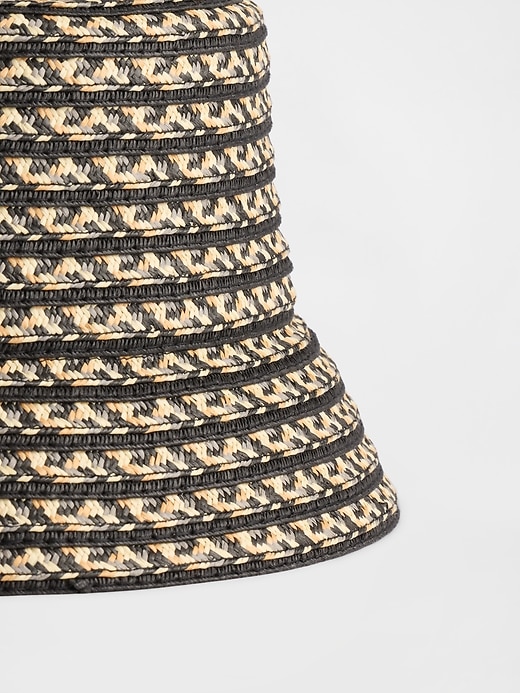Image number 2 showing, Straw Bucket Hat