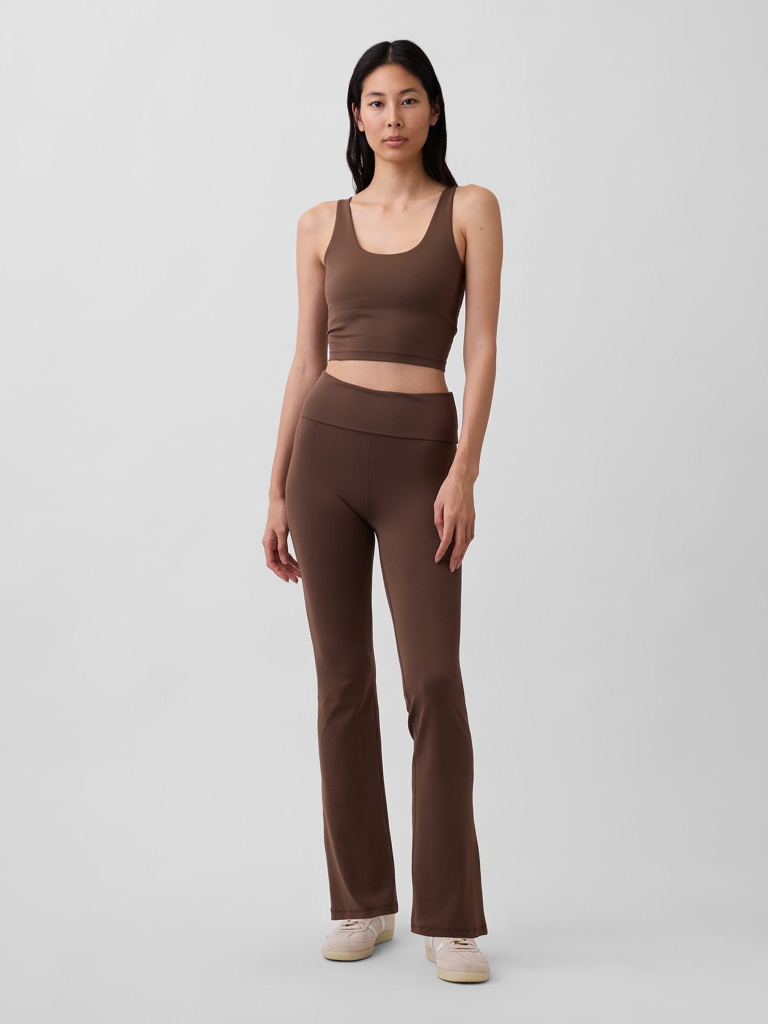 GapFit Smooth Foldover Mini Flare Leggings