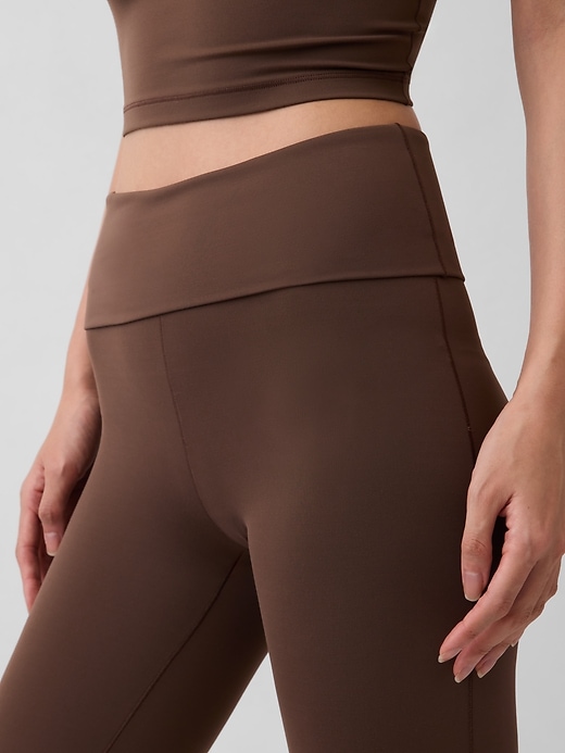 Image number 4 showing, GapFit Smooth Foldover Mini Flare Leggings