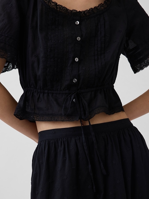 Image number 4 showing, Lace-Trim Maxi Skirt