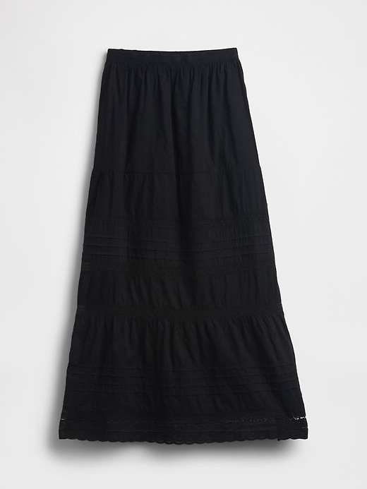 Image number 5 showing, Lace-Trim Maxi Skirt