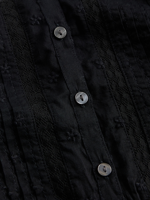 Image number 6 showing, Lace-Trim Peplum Top