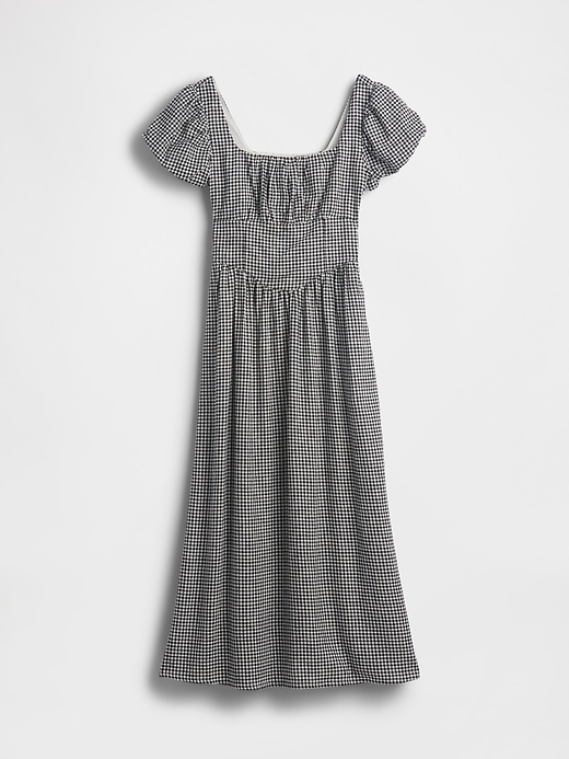 Image number 5 showing, Linen-Blend Drop-Waist Maxi Dress