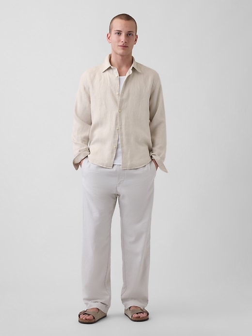 Image number 2 showing, 100% Linen Relaxed Shirt