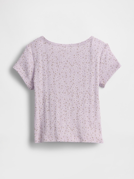 Image number 2 showing, Baby & Toddler Pointelle Rib T-Shirt