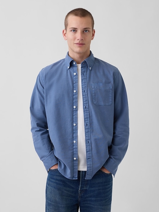 Image number 1 showing, Plaid Oxford Button-Down Shirt