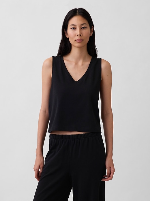 Image number 1 showing, Knit Crop Tank Top