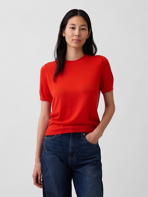 Image number 1 showing, 100% Merino Wool Sweater Top