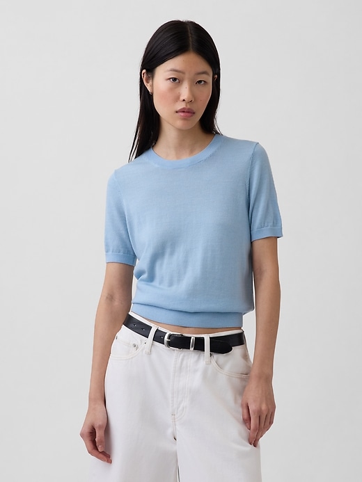 Image number 1 showing, 100% Merino Wool Sweater Top