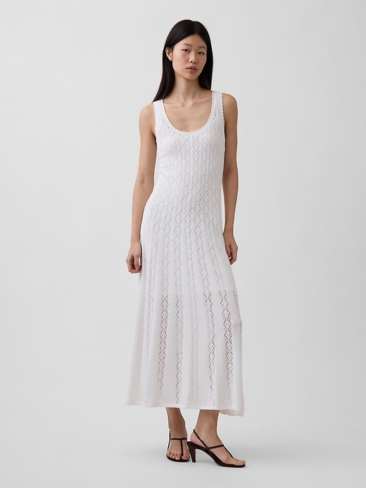 Image number 1 showing, Pointelle Maxi Dress