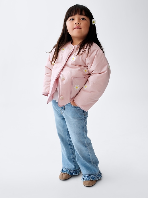Image number 5 showing, Baby & Toddler Ruffle-Hem Stride Jeans