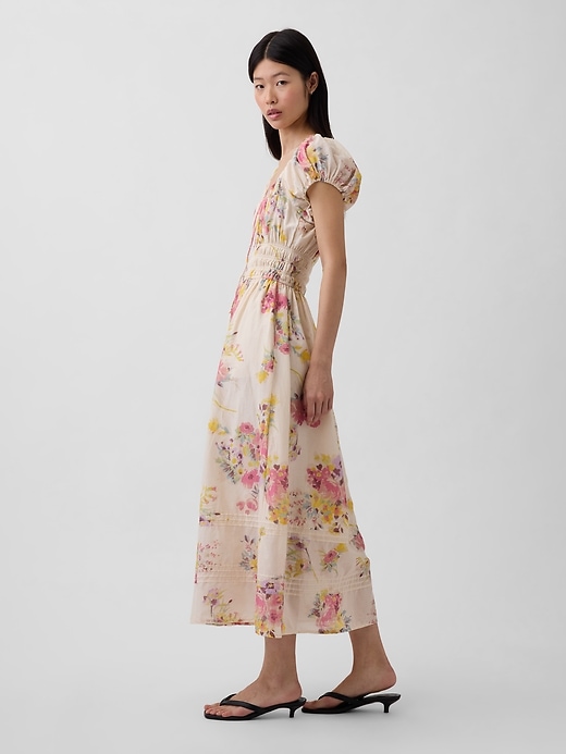 Image number 3 showing, Voile Smocked Waist Maxi Dress