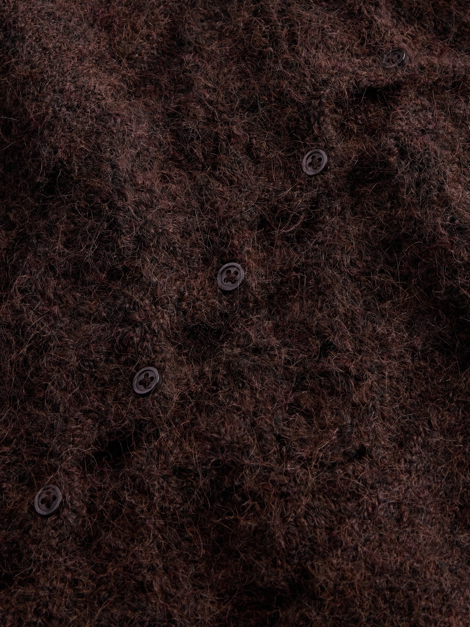 Fuzzy Pointelle Scalloped Crop Cardigan