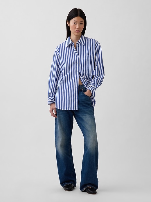 Image number 2 showing, Organic Cotton Poplin Big Shirt