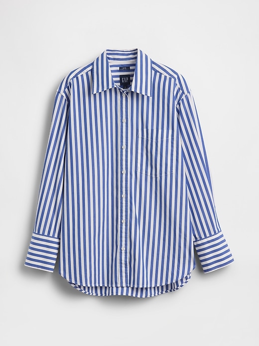 Image number 5 showing, Organic Cotton Poplin Big Shirt