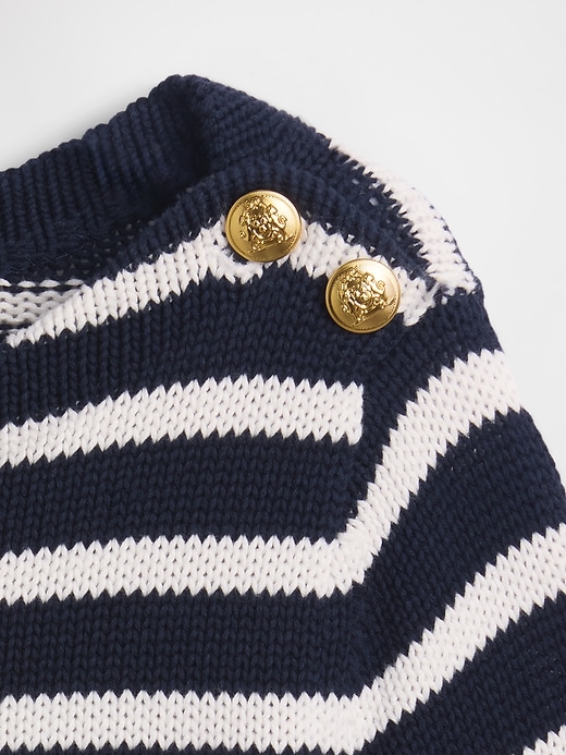 Image number 4 showing, 100% Cotton Relaxed Boatneck Sweater