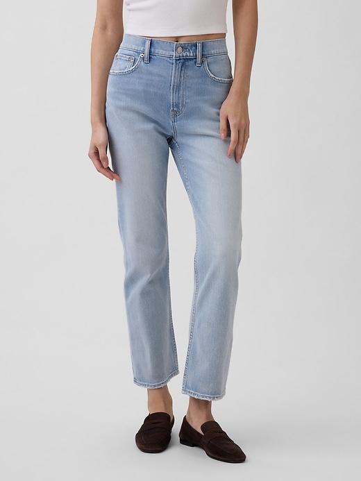 Image number 2 showing, High Rise ’90s Slim Straight Crop Jeans