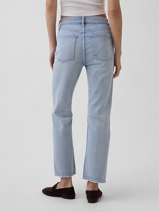 Image number 4 showing, High Rise ’90s Slim Straight Crop Jeans