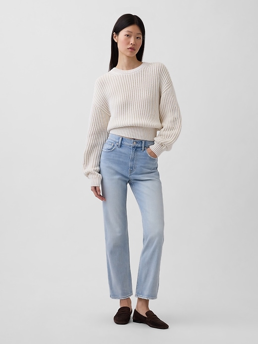 Image number 1 showing, High Rise ’90s Slim Straight Crop Jeans
