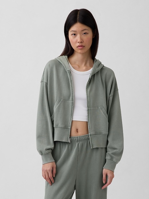 Image number 1 showing, VintageSoft Terry Zip Hoodie