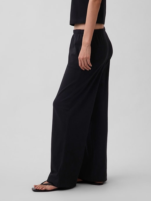 Image number 3 showing, Heavyweight Easy Wide-Leg Pants