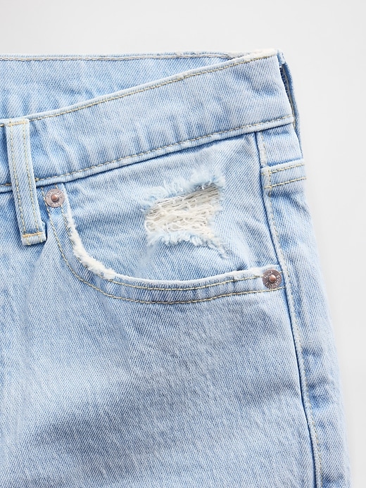 Image number 7 showing, Mid Rise Relaxed Straight Jeans