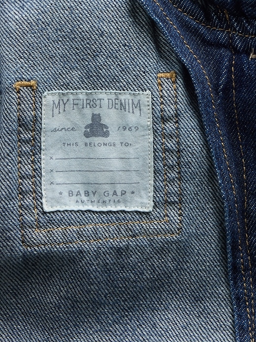 Image number 3 showing, Baby UltraSoft Denim Hooded Jacket
