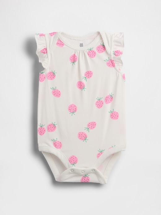 Image number 1 showing, Baby First Favorites Flutter-Sleeve Bodysuit