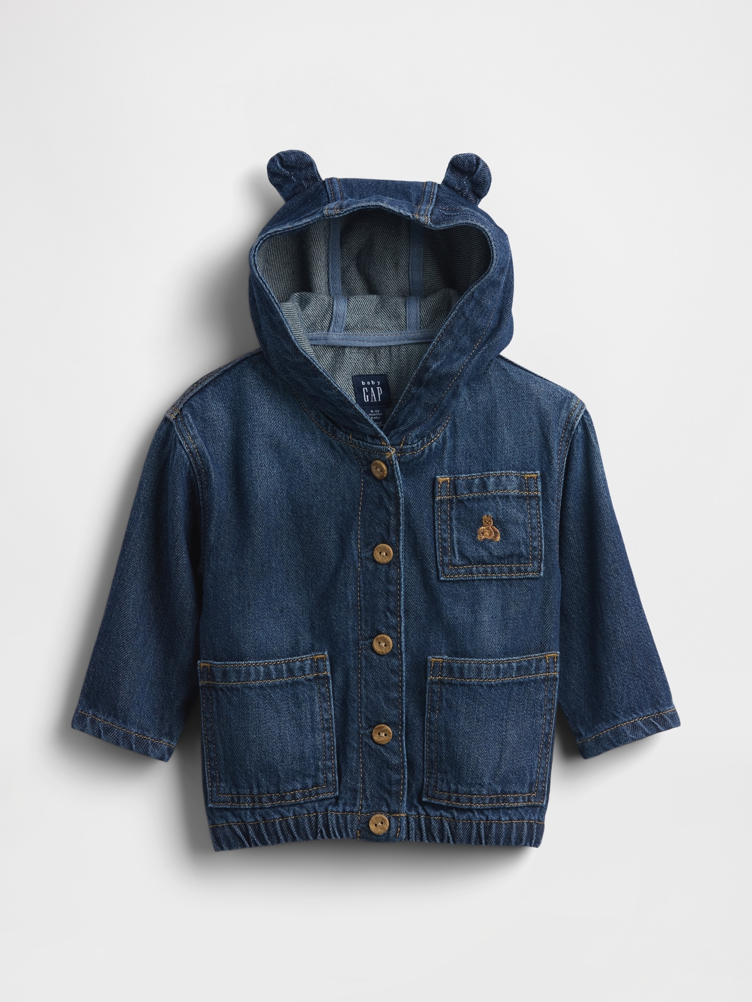 Baby UltraSoft Denim Hooded Jacket