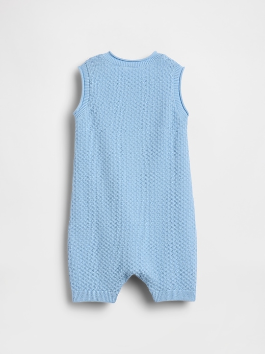 Image number 2 showing, Baby Ice Cream Bear Crochet Shorty One-Piece