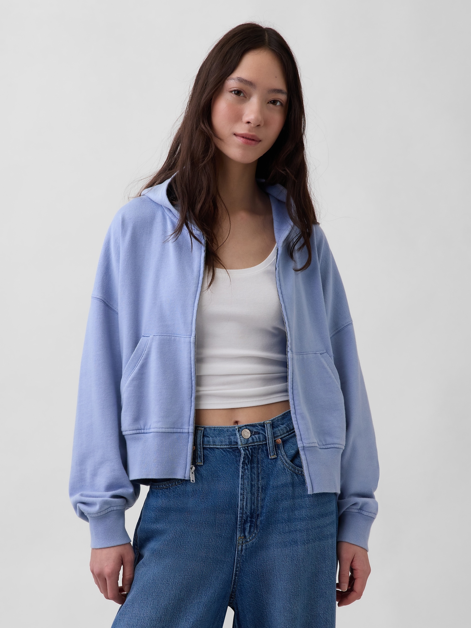 VintageSoft Terry Zip Hoodie