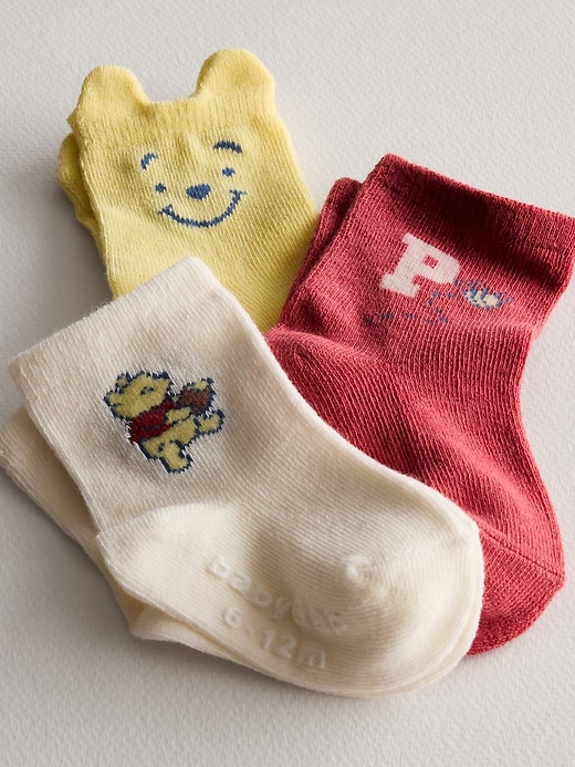 Image number 2 showing, Baby Winnie The Pooh Socks (3-Pack)