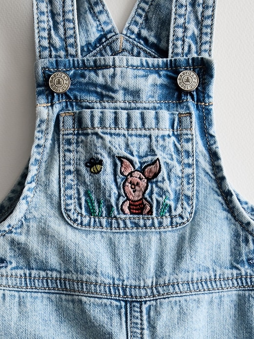 Image number 4 showing, Baby Winnie The Pooh Denim Overalls