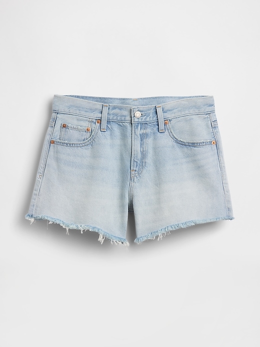 Image number 5 showing, 4" Mid Rise UltraSoft Relaxed Cutoff Shorts