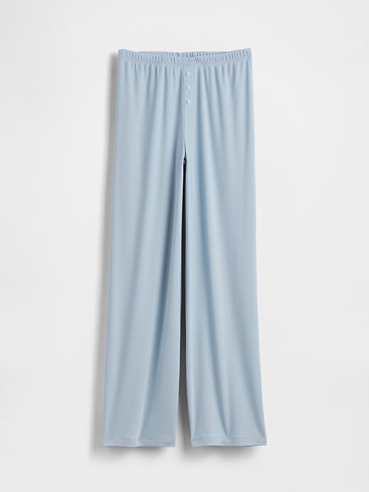 Image number 6 showing, Mini Rib Wide-Leg PJ Pants