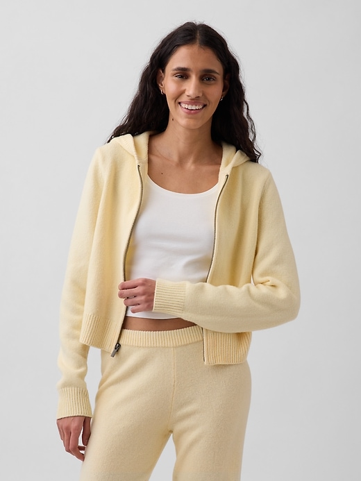 Image number 1 showing, CashSoft Sweater Zip Hoodie