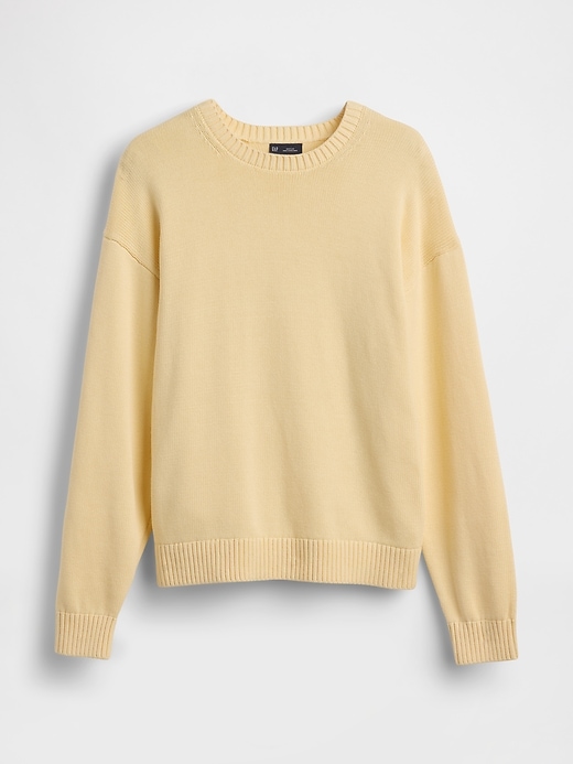 Image number 5 showing, Relaxed Crewneck Crop Sweater