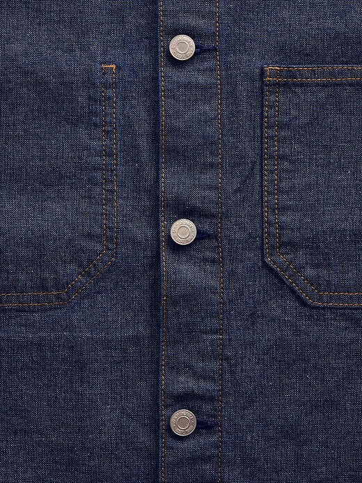 Image number 4 showing, Canvas Denim Relaxed Shirt Jacket