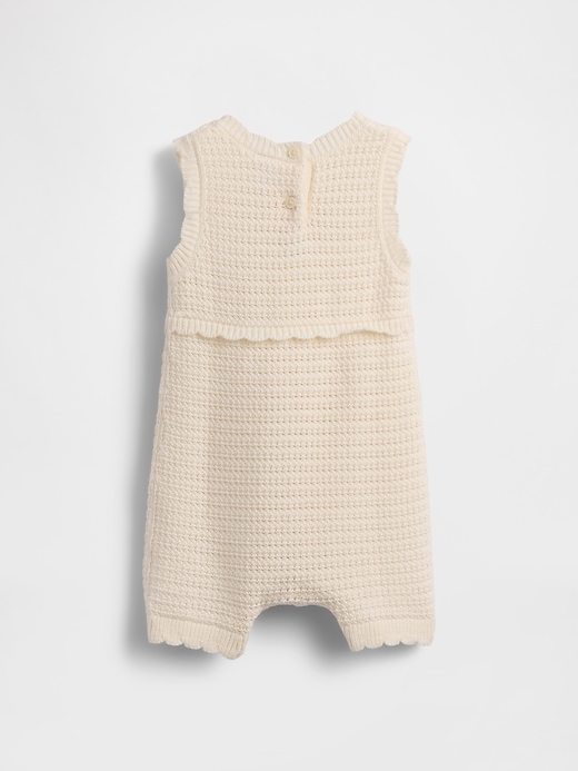 Image number 2 showing, Baby Ice Cream Crochet Shorty One-Piece