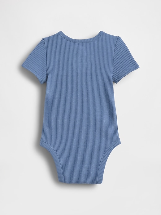 Image number 2 showing, Baby First Favorites TinyRib Henley Bodysuit
