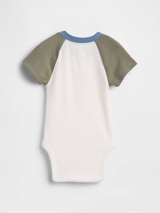 Image number 2 showing, Baby First Favorites TinyRib Raglan Bodysuit