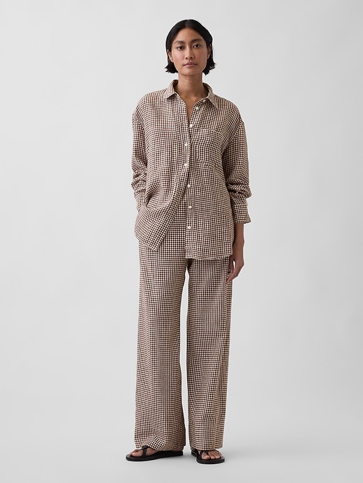 Image number 2 showing, 100% Linen Oversized Shirt
