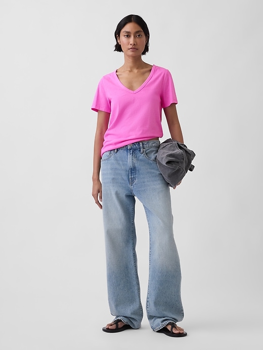 Image number 2 showing, Organic Cotton VintageSoft V-Neck T-Shirt