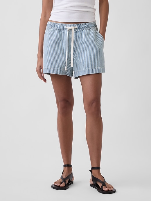 Image number 2 showing, UltraSoft Denim Stripe Easy Shorts