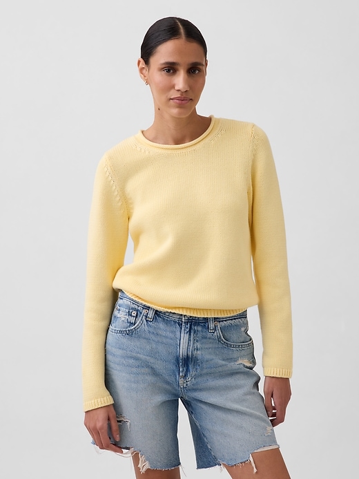 Image number 1 showing, 100% Cotton Rollneck Sweater