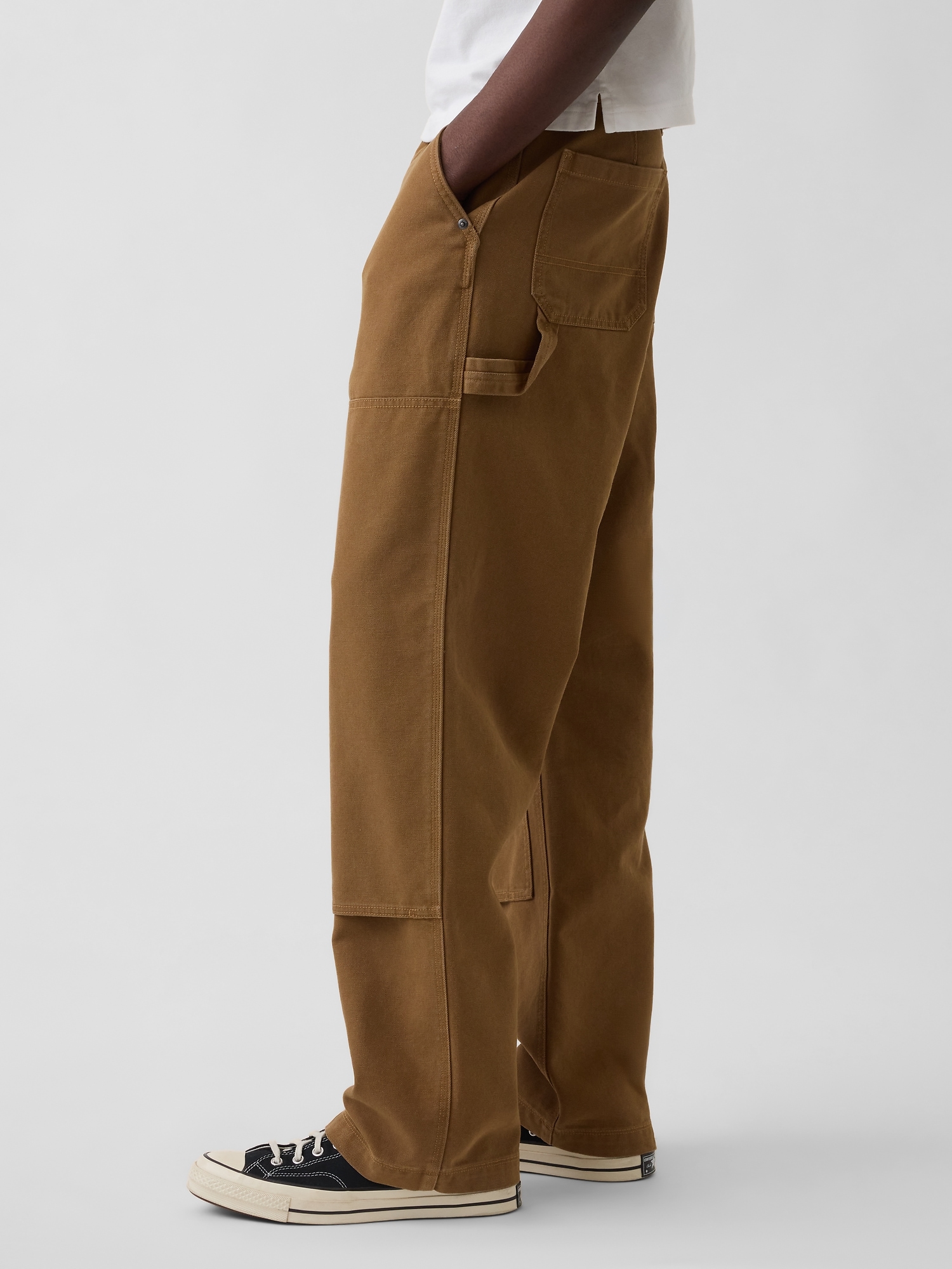 '90s Loose Canvas Double-Knee Carpenter Pants