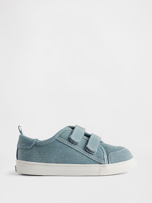 Image number 1 showing, Toddler Canvas Denim Sneakers