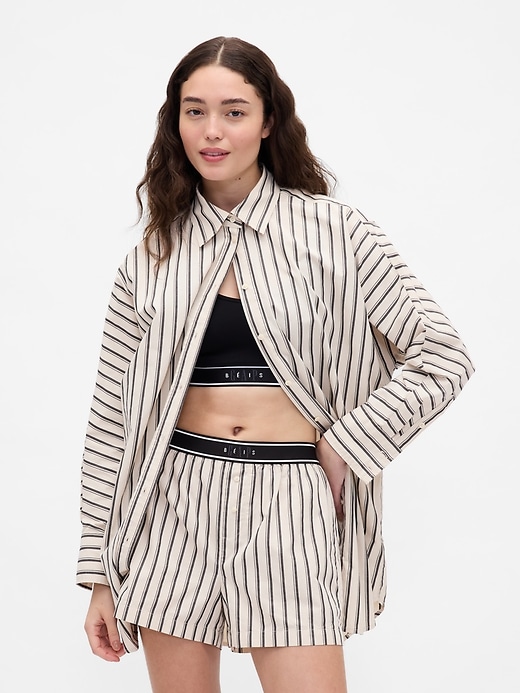 Image number 1 showing, Gap × BÉIS Poplin Dolman Big Shirt
