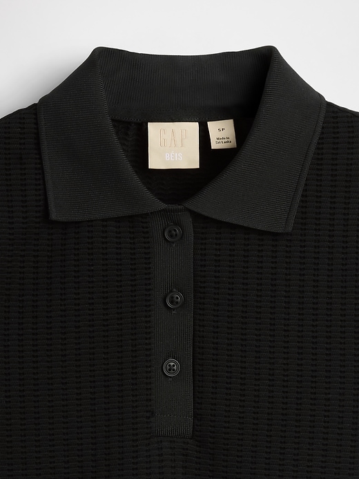 Image number 4 showing, Gap × BÉIS Seamless Crop Polo Shirt